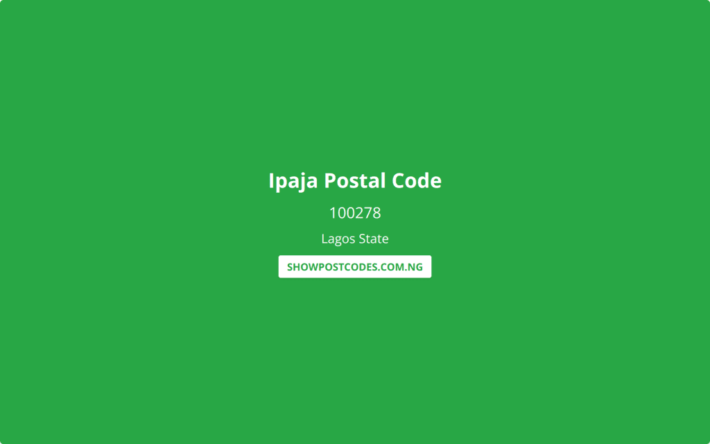 Ipaja Postal Code