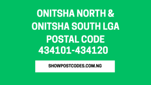 Onitsha North & Onitsha South LGA Postal Code