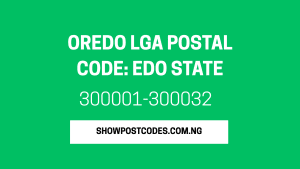 Oredo LGA Postal Code: Edo State
