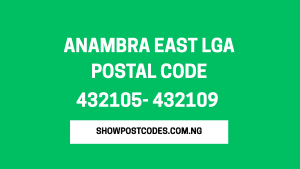 Anambra East LGA Postal Code