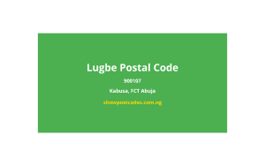 ligbe postal codes