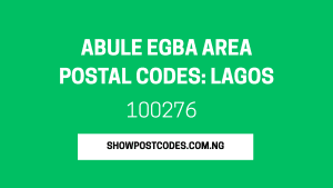 Abule Egba Area Postal Codes: Lagos
