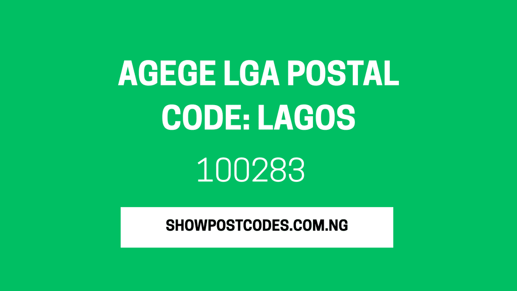 Agege LGA Postal Code: Lagos