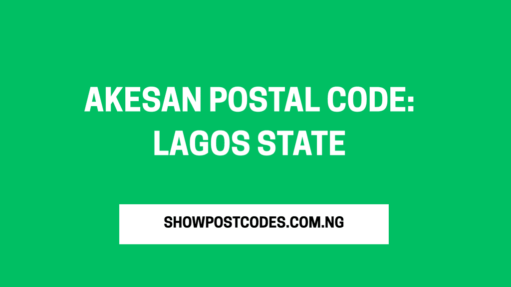 Akesan Postal Code: Lagos State