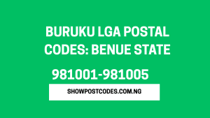 Buruku LGA Postal Codes: Benue State
