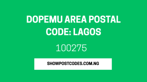 Dopemu Area Postal Code: Lagos