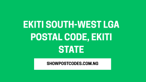 Ekiti South-West LGA Postal Code, Ekiti State