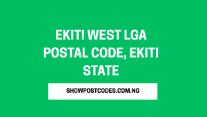 Ekiti West LGA Postal Code, Ekiti State