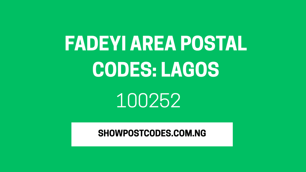 Fadeyi Area Postal Codes: Lagos
