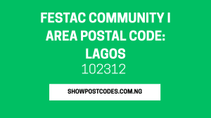 Festac Community I Area Postal Code: Lagos