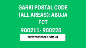Garki Postal Code