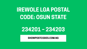 Irewole LGA Postal Code: Osun State