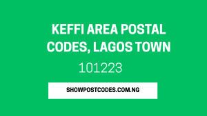 Keffi Area Postal Codes, Lagos Town