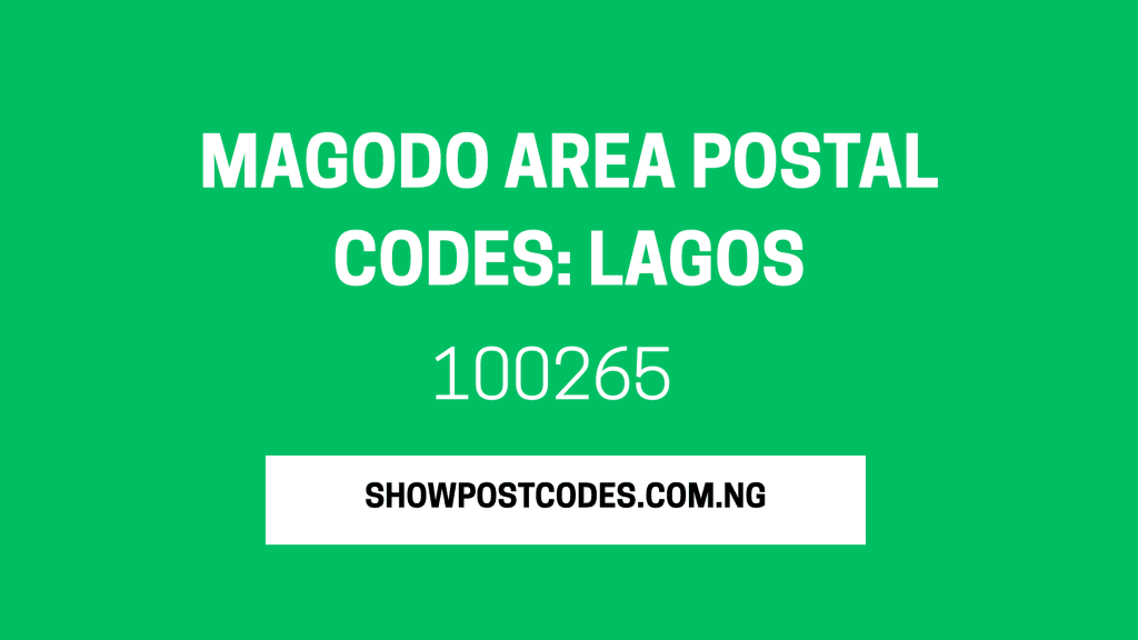 Magodo Area Postal Codes: Lagos