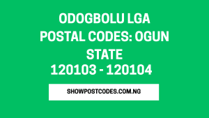 Odogbolu LGA Postal Codes: Ogun State