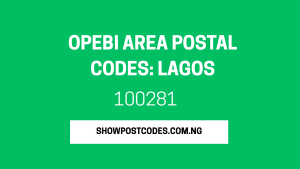 Opebi Area Postal Codes: Lagos