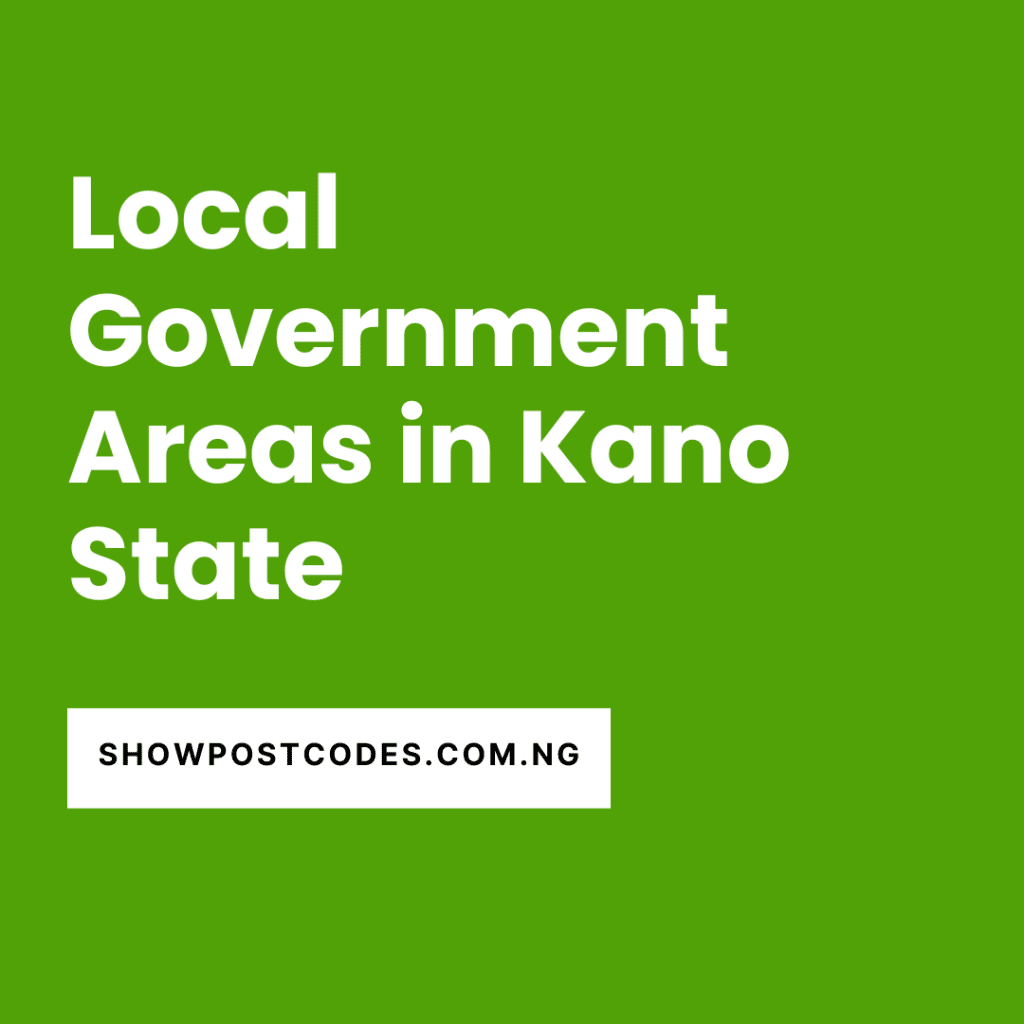 Local Government Areas in Kano State