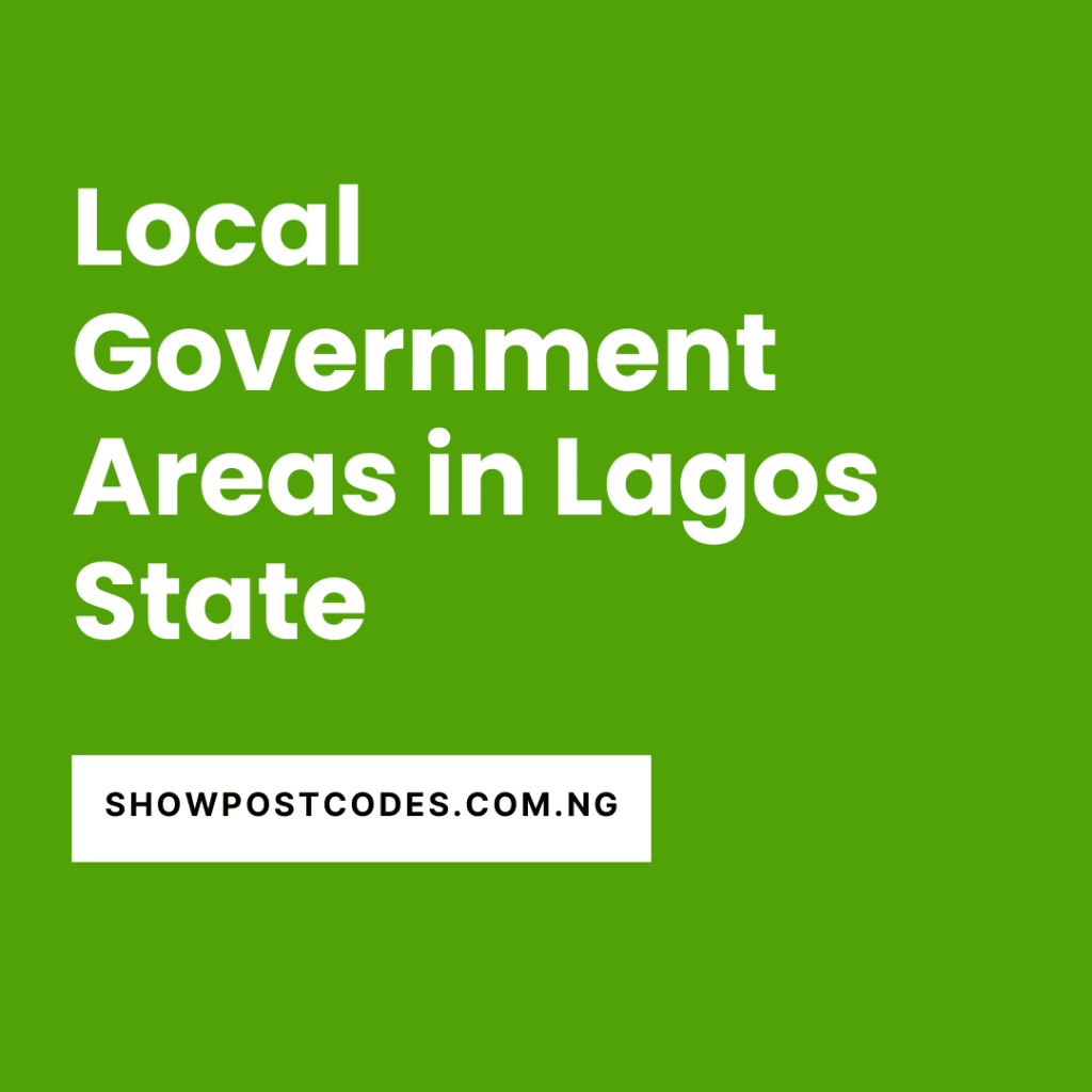 Local Government Areas in Lagos State