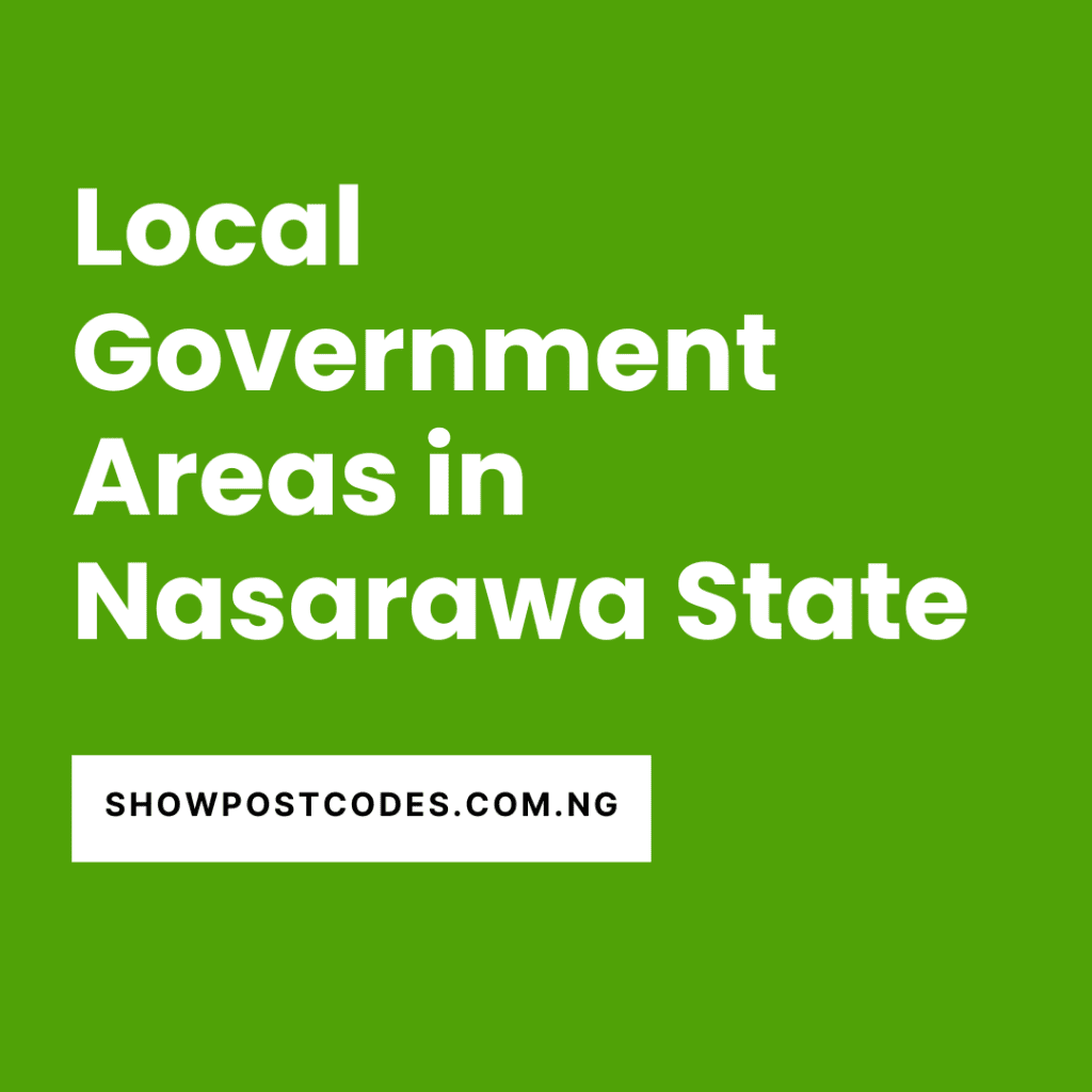 Local Government Areas in Nasarawa State